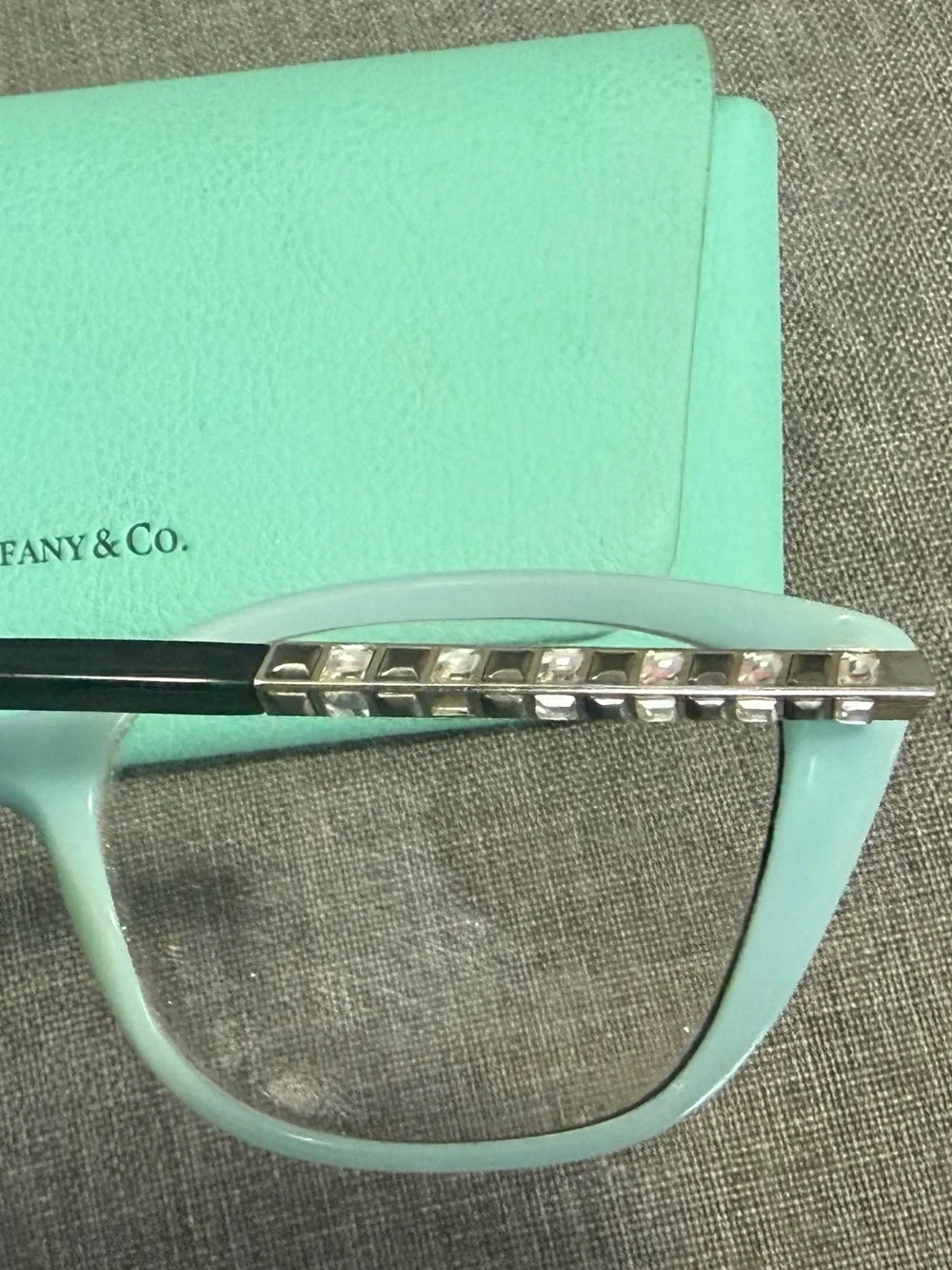 Tiffany & Co. TF 2208-B Black Women's Eyeglasses with  Tiffany Blue Case
